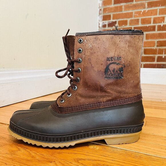 Sorel Kaufman Canada Waterproof Work Boots Felt Lined Size 13 - Picture 1 of 16